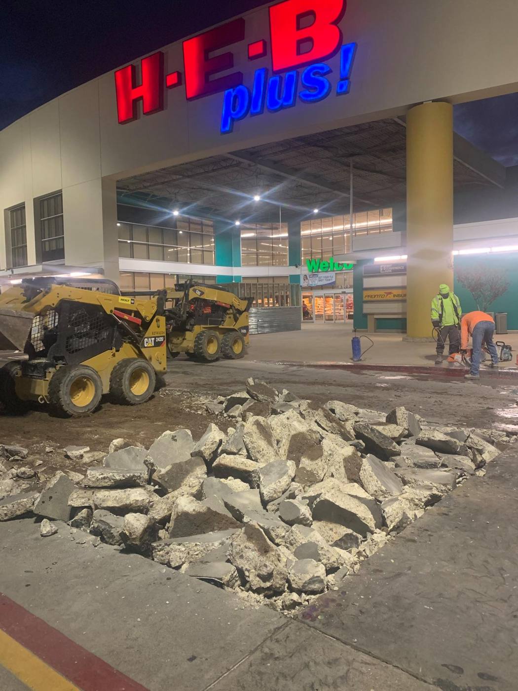 H-E-B Plus: Demolition and New Concrete