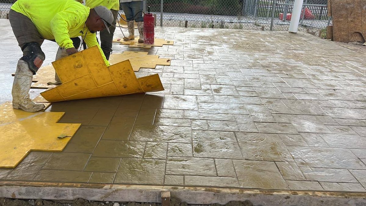 Finishing Stamped Concrete