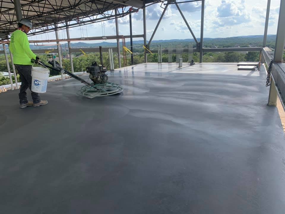 Second-Floor Mezzanine Slab with Stairs: 1,2,3 Concrete project photo 5