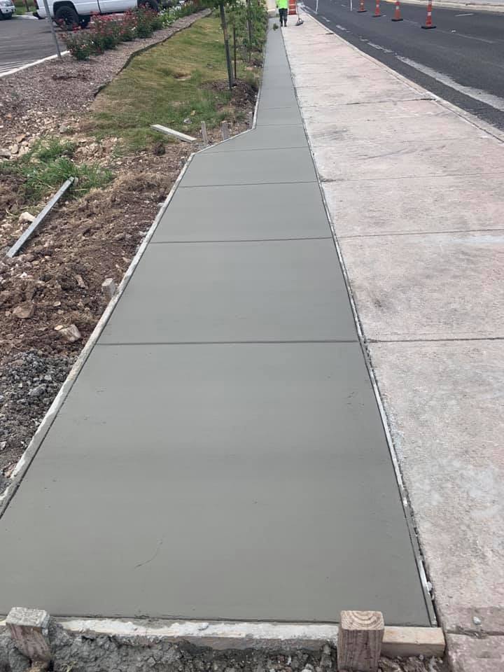 Evans Road Sidewalk Expansion: 1,2,3 Concrete project photo 2