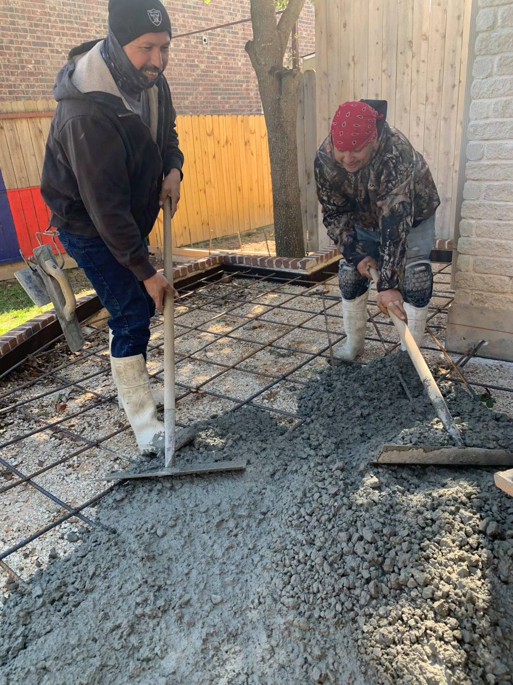Front Porch Expansion in Stone, Brick and Concrete: 1,2,3 Concrete project photo 3